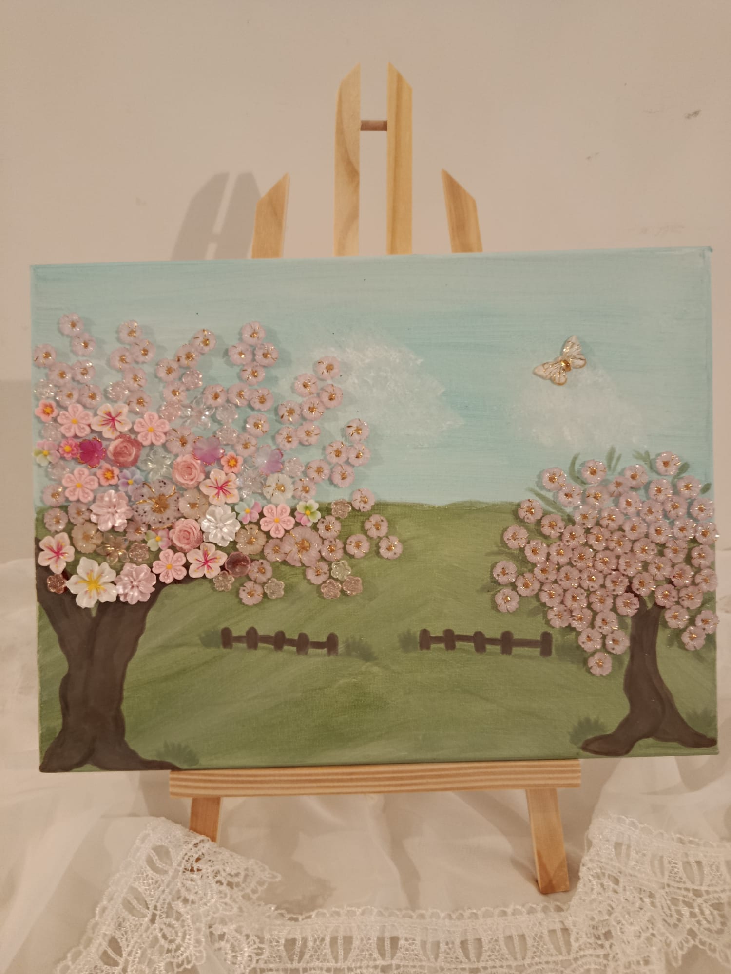 Tableau "Promenade entre deux arbres"